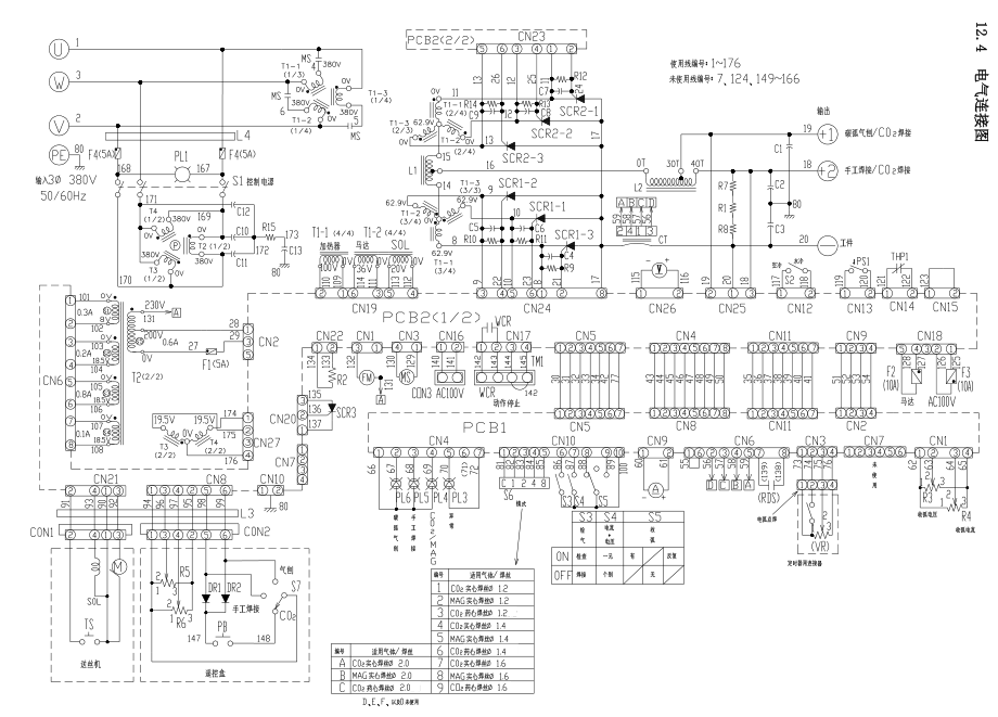 OTC焊機XD600G的電氣圖