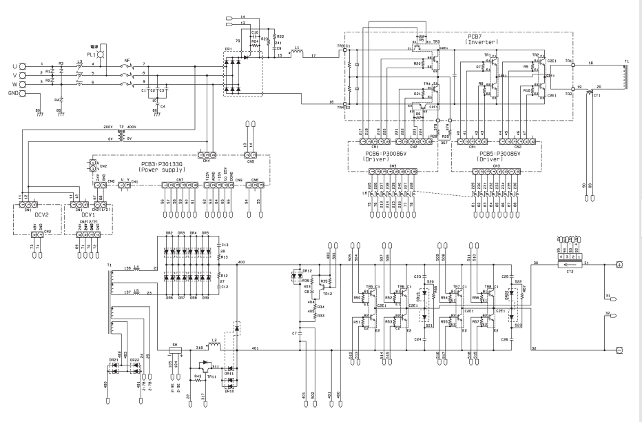 OTC焊機W400電氣圖